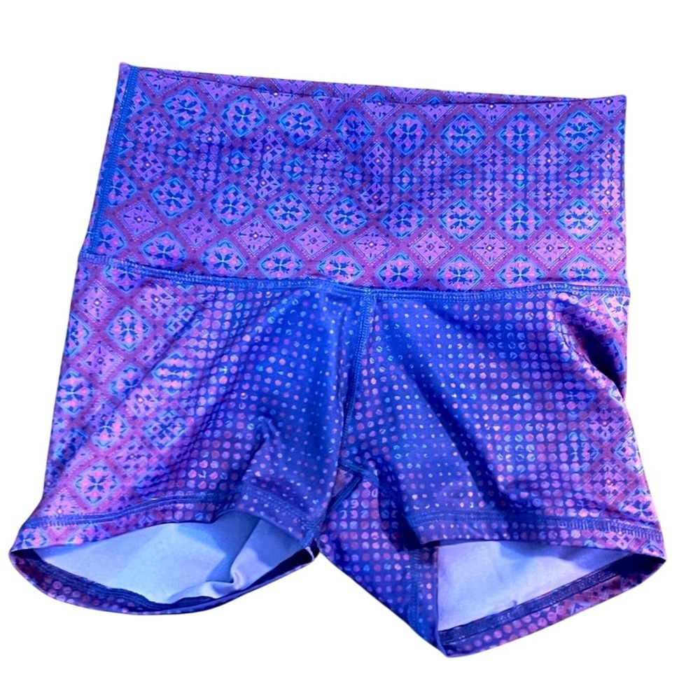 Prana Purple Women's biking Shorts bright size small colorful activewear